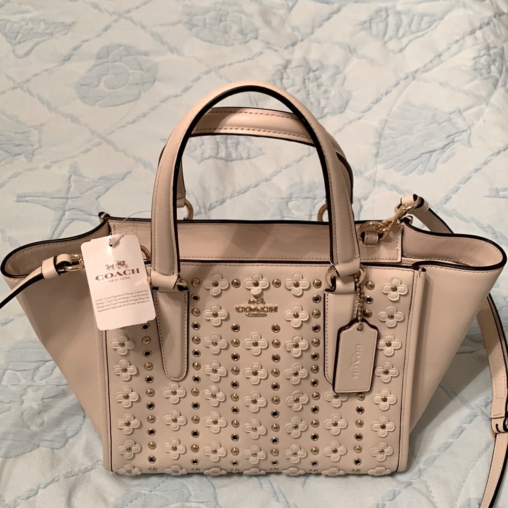 ⭐️Coach Floral Rivets Crossbody